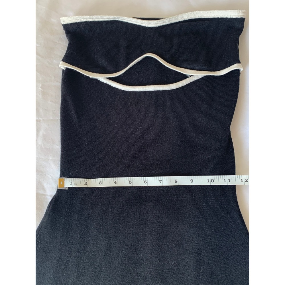 Peppermayo When In Rome Knit Maxi Dress Strapless Cutout Contrast Trim / SZ L/XL - Picture 15 of 16